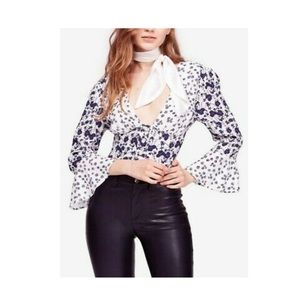 NWT Free People lady bohemian blouse